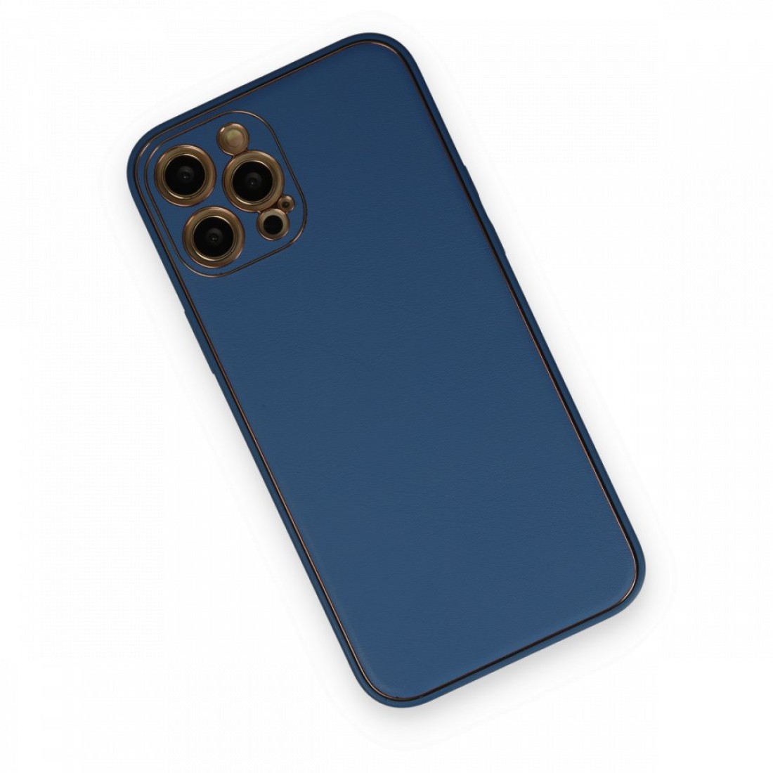 Apple iPhone 12 Pro Kılıf Coco Deri Silikon Kapak - Açık Mavi