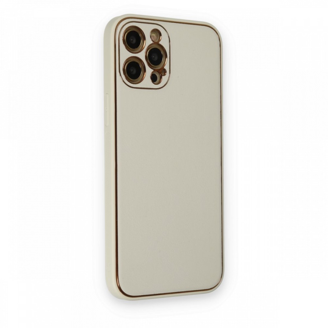 Apple iPhone 12 Pro Kılıf Coco Deri Silikon Kapak - Beyaz