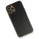 Apple iPhone 12 Pro Kılıf Coco Karbon Silikon - Siyah