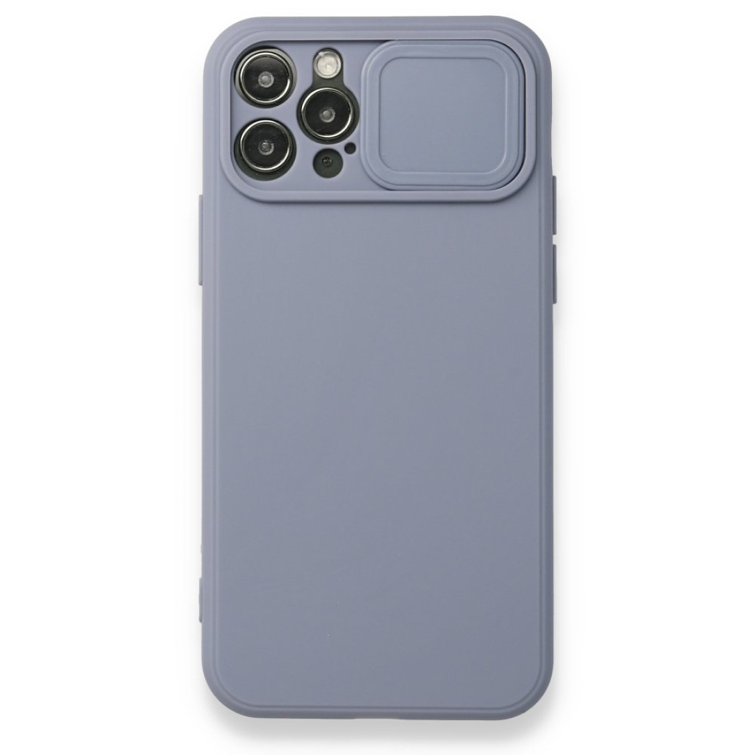 Apple iPhone 12 Pro Kılıf Color Lens Silikon - Gri