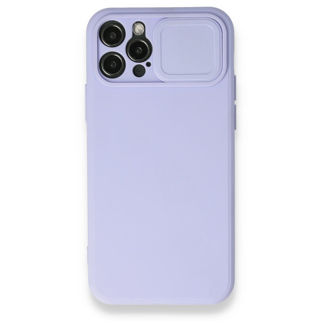 Apple iPhone 12 Pro Kılıf Color Lens Silikon - Mor