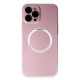 Apple iPhone 12 Pro Kılıf Jack Magneticsafe Lens Silikon - Rose Gold