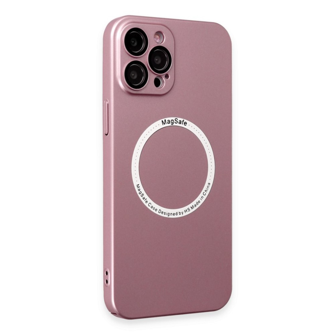 Apple iPhone 12 Pro Kılıf Jack Magneticsafe Lens Silikon - Rose Gold