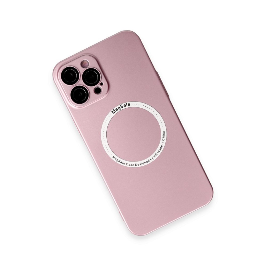 Apple iPhone 12 Pro Kılıf Jack Magneticsafe Lens Silikon - Rose Gold