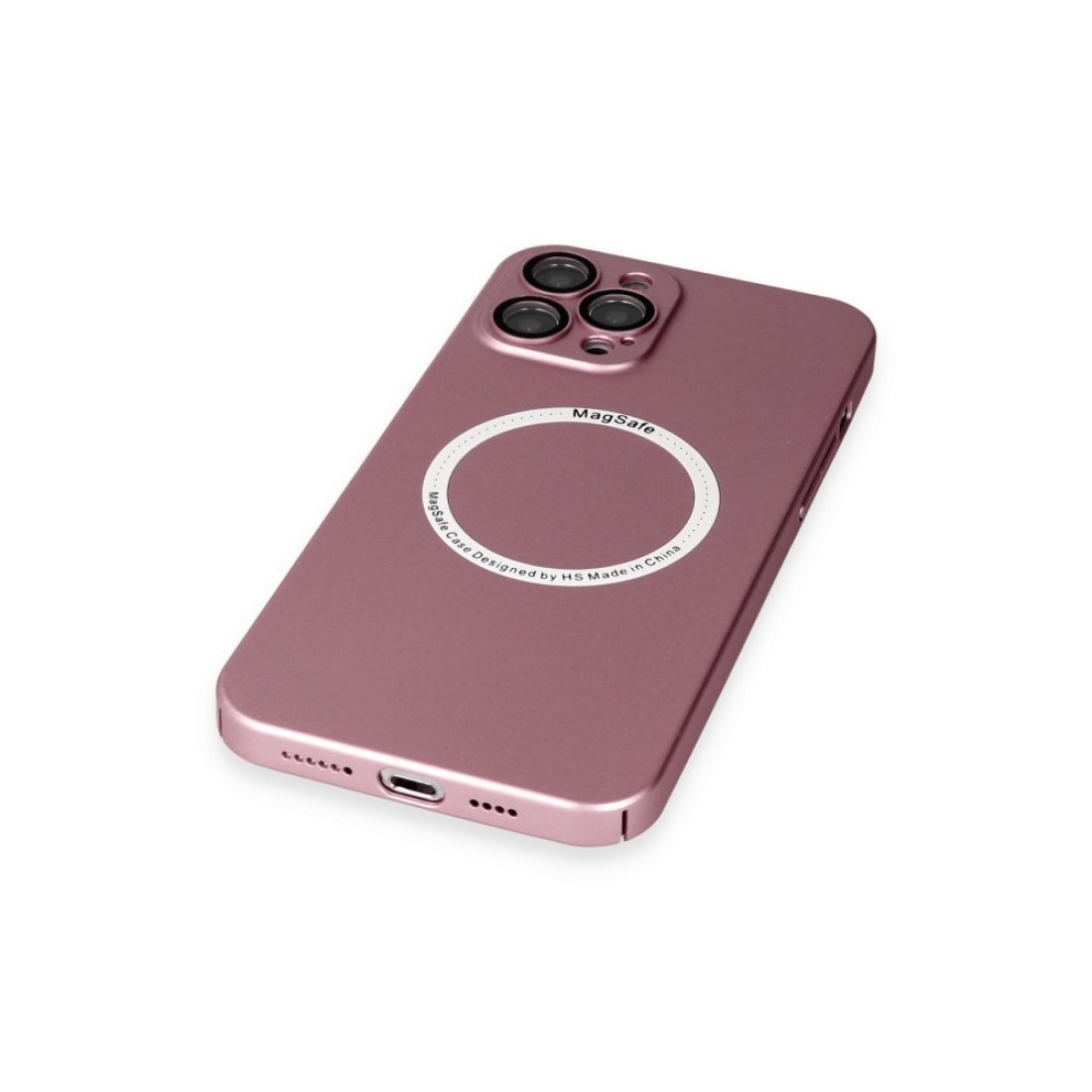 Apple iPhone 12 Pro Kılıf Jack Magneticsafe Lens Silikon - Rose Gold