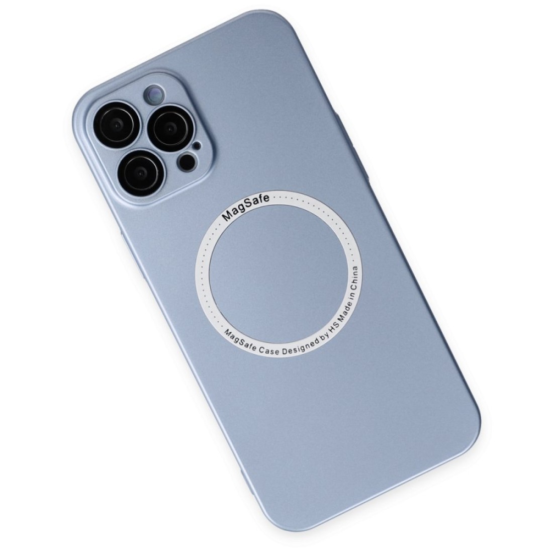 Apple iPhone 12 Pro Kılıf Jack Magneticsafe Lens Silikon - Sierra Blue