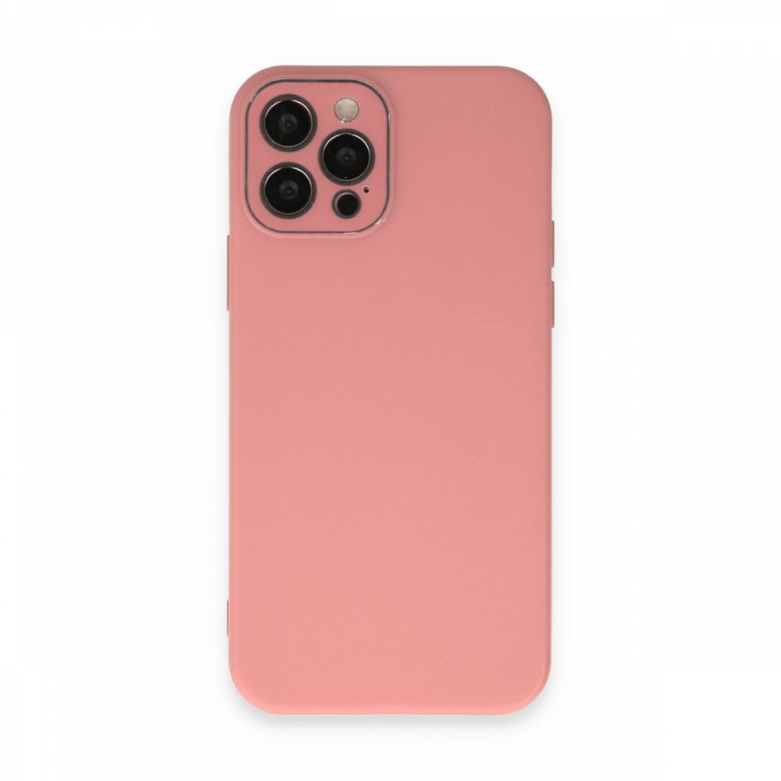 Apple iPhone 12 Pro Kılıf Lansman Glass Kapak - Pembe