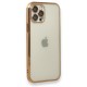 Apple iPhone 12 Pro Kılıf Razer Lensli Silikon - Gold