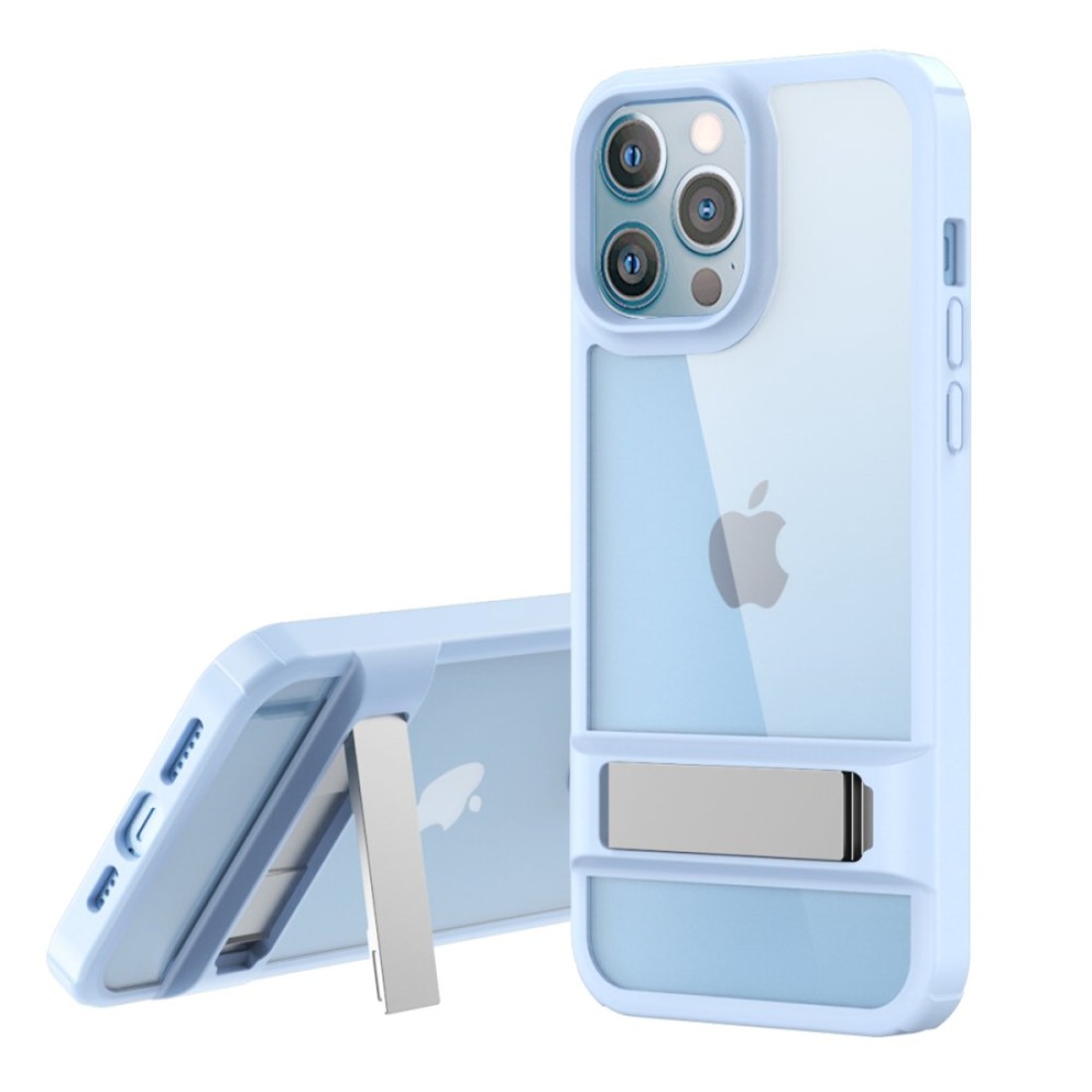 Apple iPhone 12 Pro Kılıf Rolet Stand Kapak - Sierra Blue