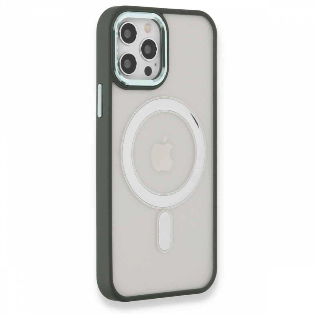 Apple iPhone 12 Pro Kılıf Room Magneticsafe Silikon - Köknar Yeşili