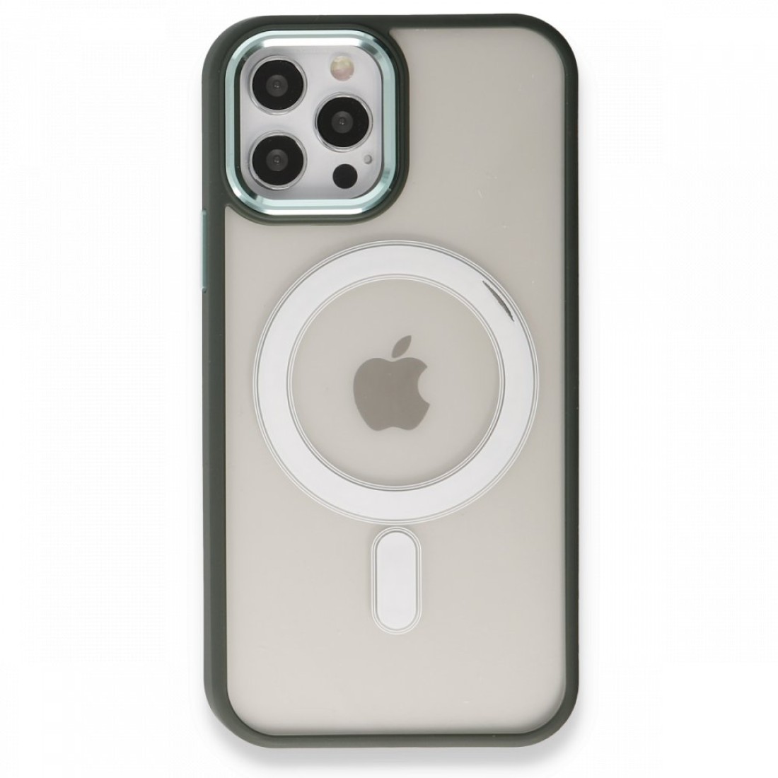 Apple iPhone 12 Pro Kılıf Room Magneticsafe Silikon - Köknar Yeşili