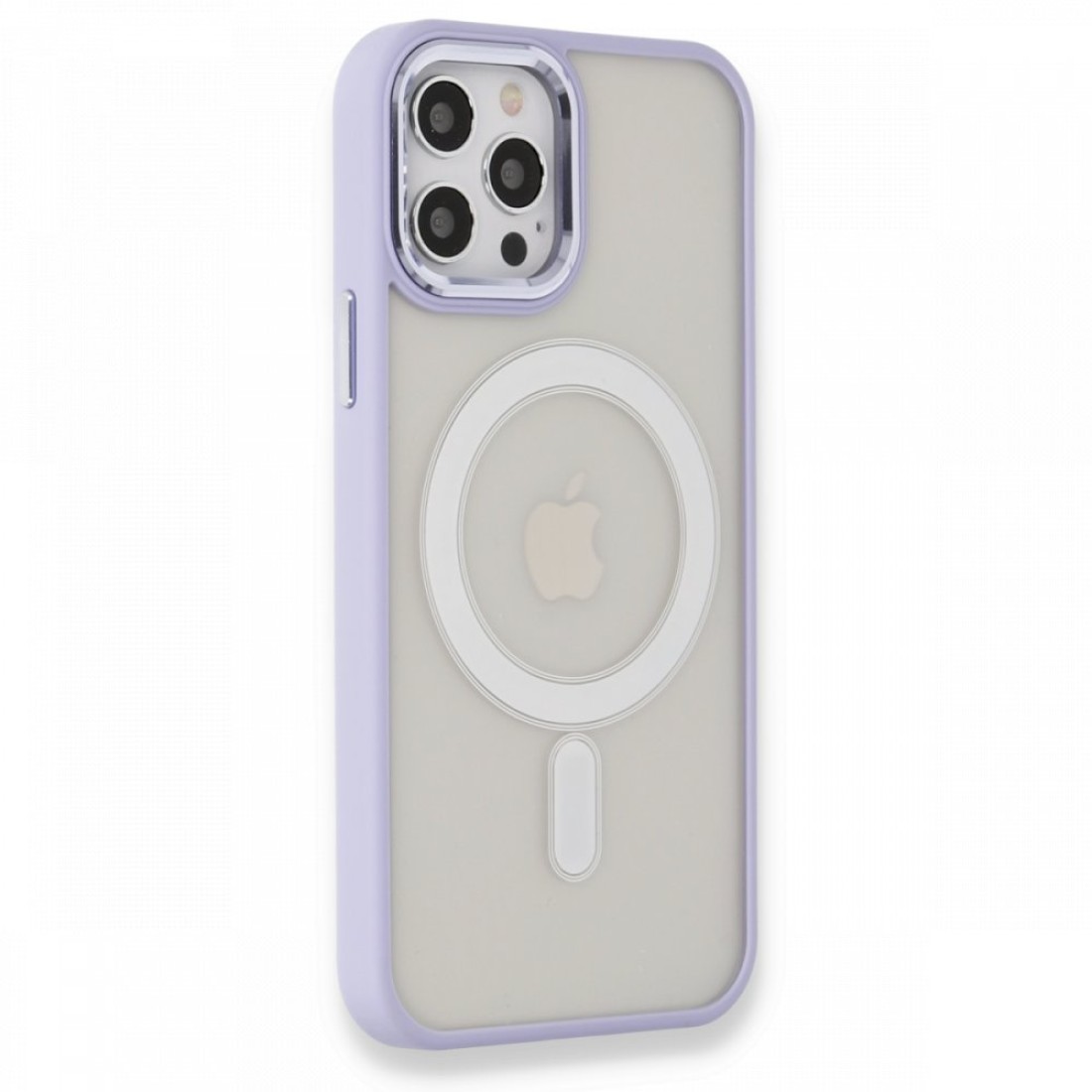 Apple iPhone 12 Pro Kılıf Room Magneticsafe Silikon - Lila