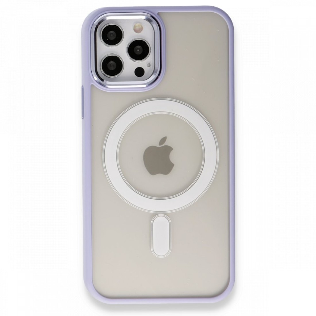 Apple iPhone 12 Pro Kılıf Room Magneticsafe Silikon - Lila