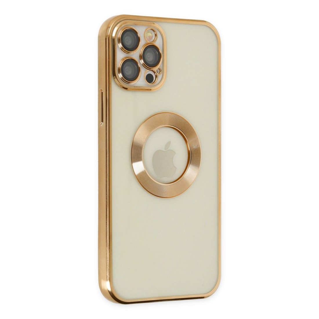 Apple iPhone 12 Pro Kılıf Slot Silikon - Gold