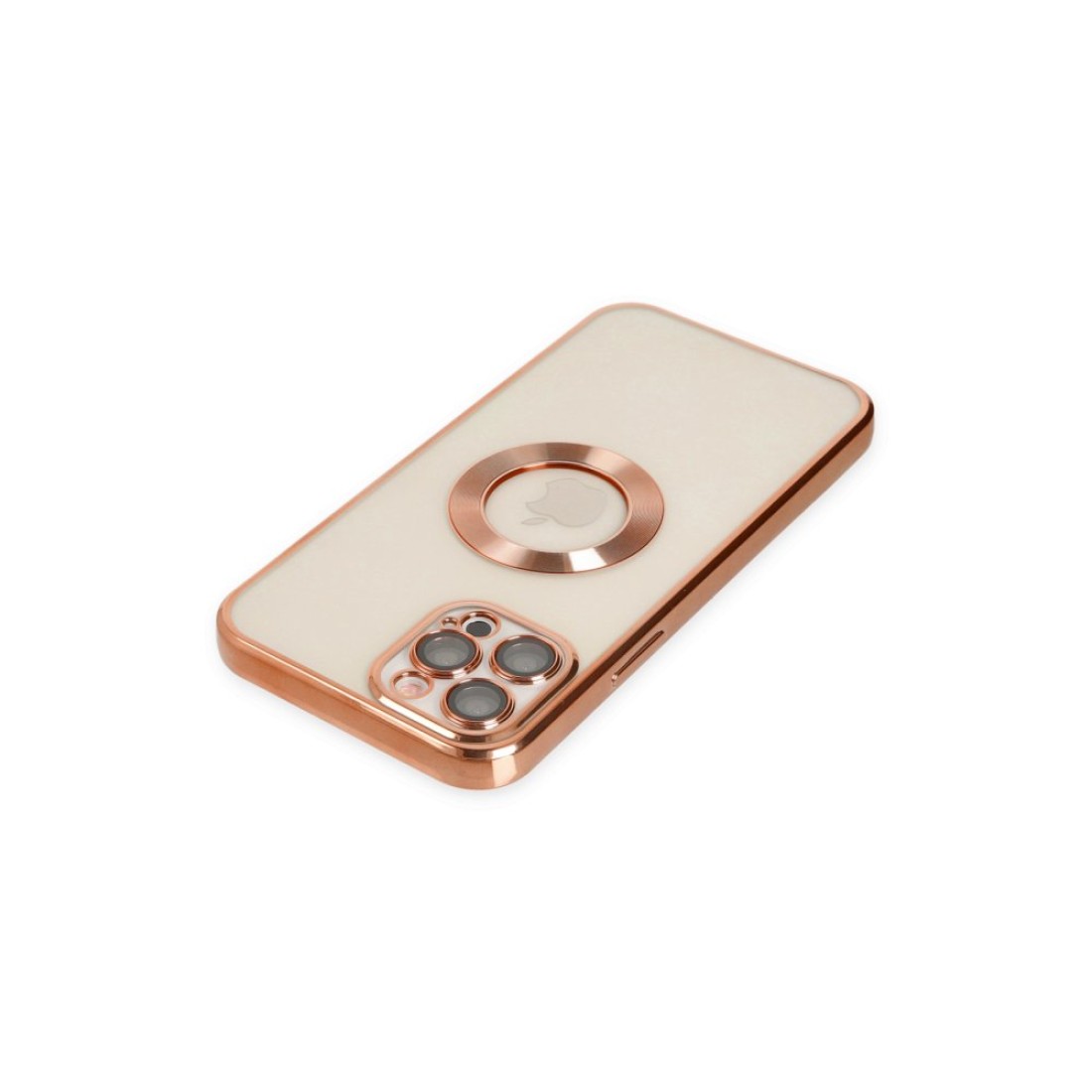 Apple iPhone 12 Pro Kılıf Slot Silikon - Rose Gold