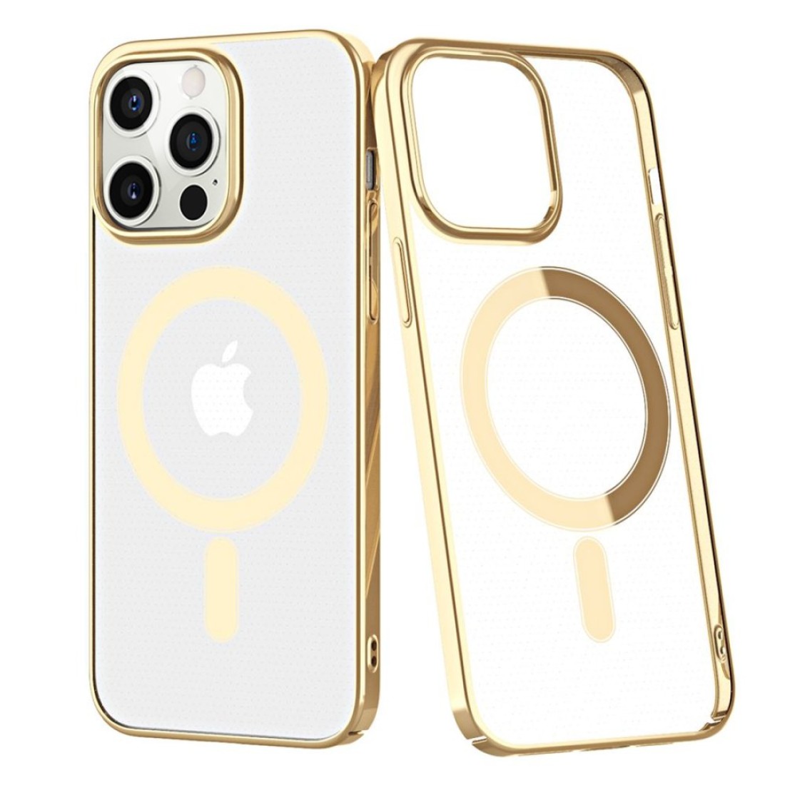 Apple iPhone 12 Pro Max Kılıf Element Magneticsafe Sert Kapak - Gold