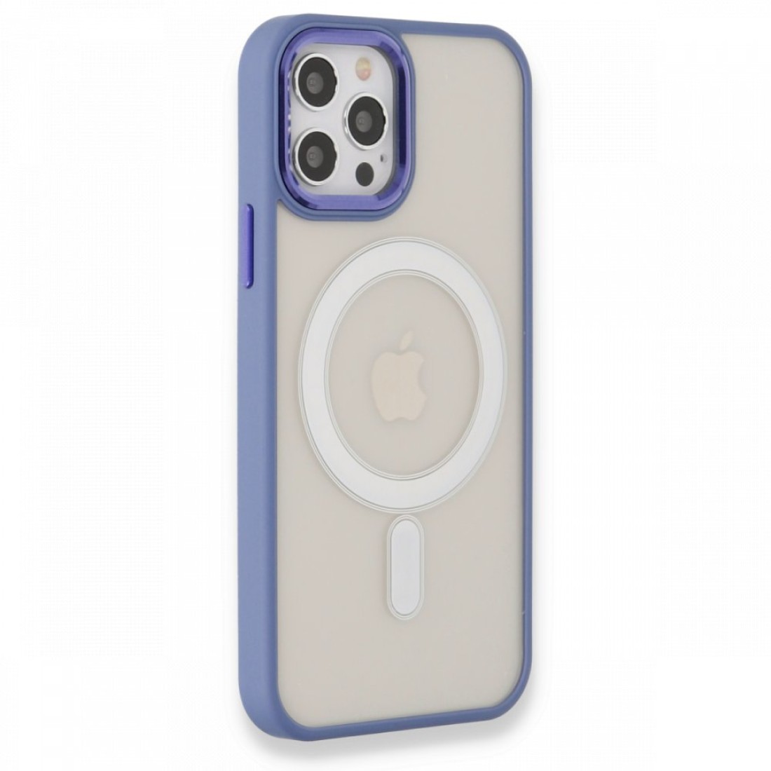 Apple iPhone 12 Pro Max Kılıf Room Magneticsafe Silikon - Sierra Blue