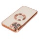 Apple iPhone 12 Pro Max Kılıf Slot Silikon - Rose Gold