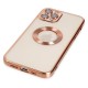 Apple iPhone 12 Pro Max Kılıf Slot Silikon - Rose Gold