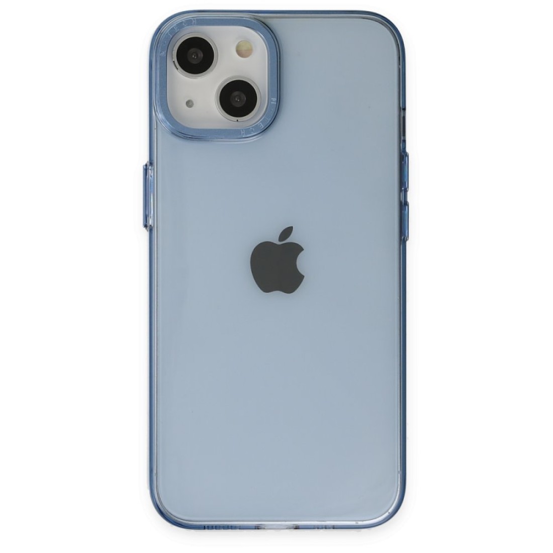 Apple iPhone 13 Kılıf Anka PC Sert Metal Kapak - Mavi