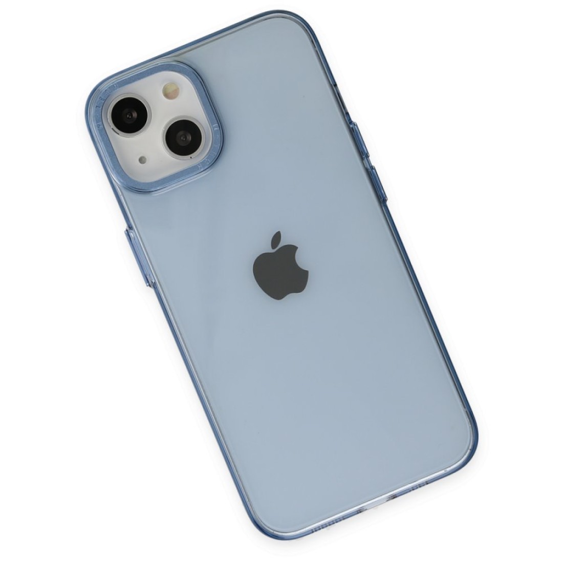 Apple iPhone 13 Kılıf Anka PC Sert Metal Kapak - Mavi