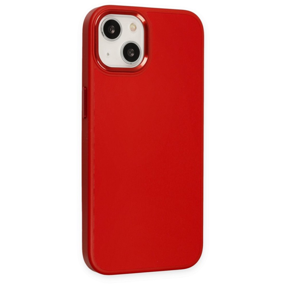 Apple iPhone 13 Kılıf Asya Deri Silikon - Kırmızı