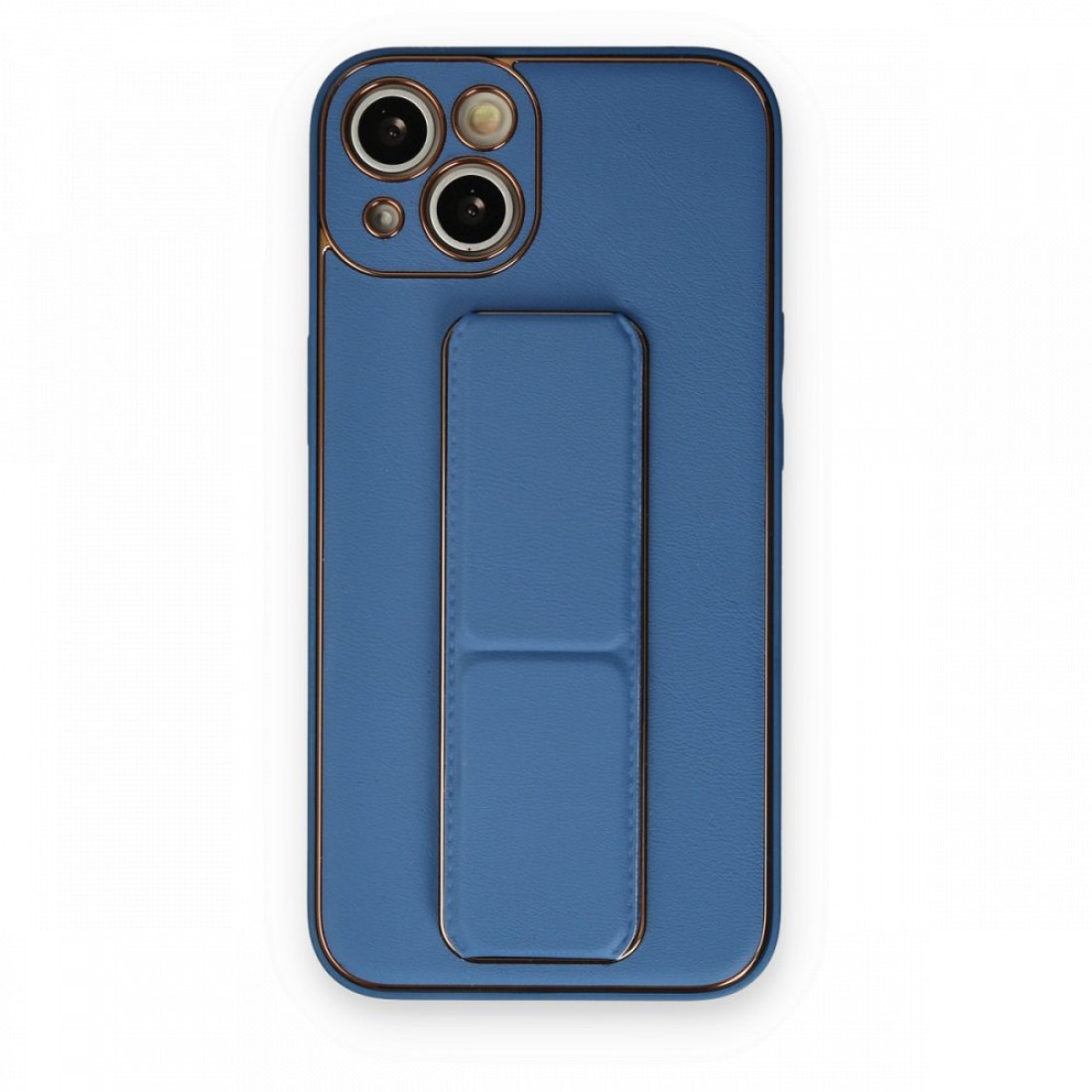 Apple iPhone 13 Kılıf Coco Deri Standlı Kapak - Açık Mavi