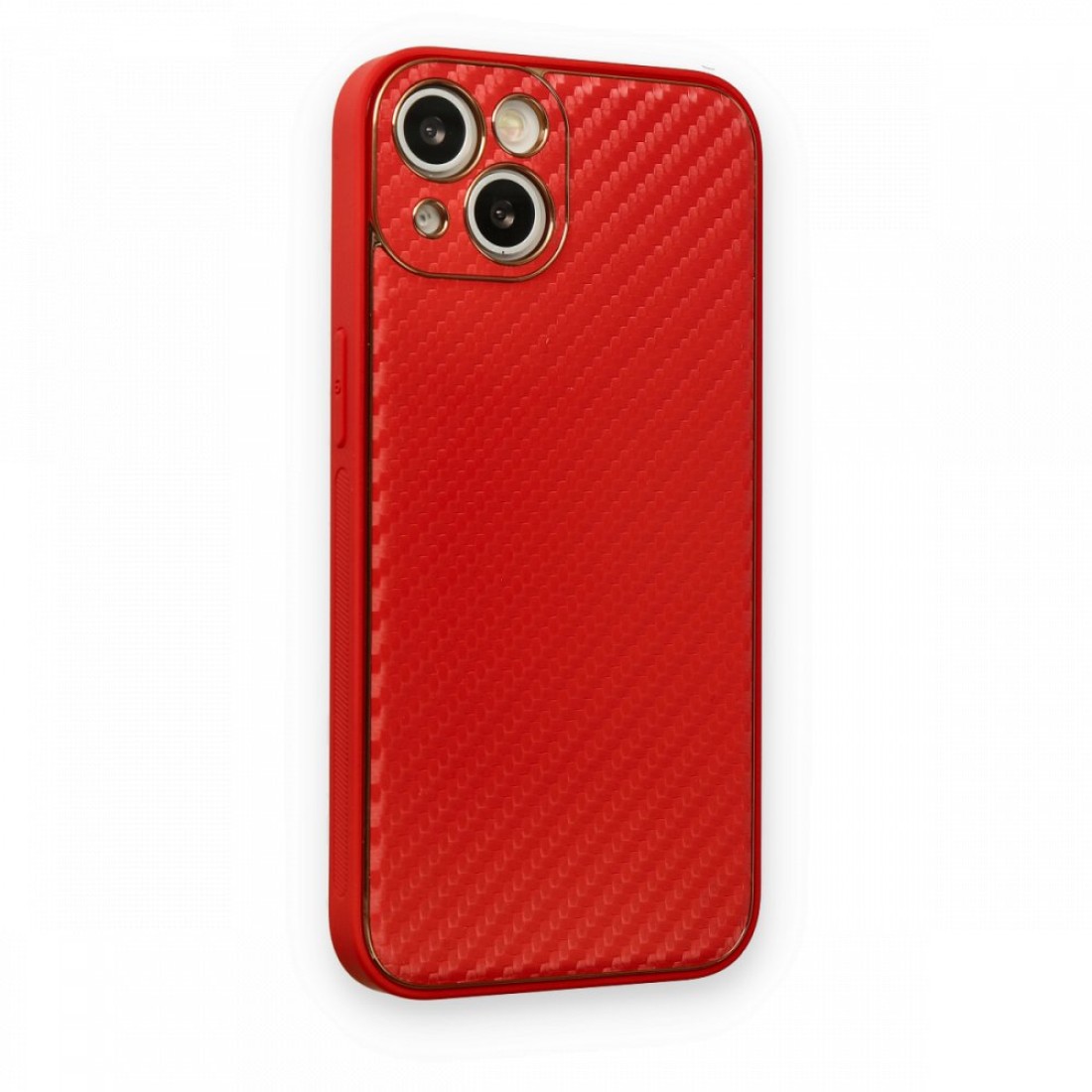 Apple iPhone 13 Kılıf Coco Karbon Silikon - Kırmızı