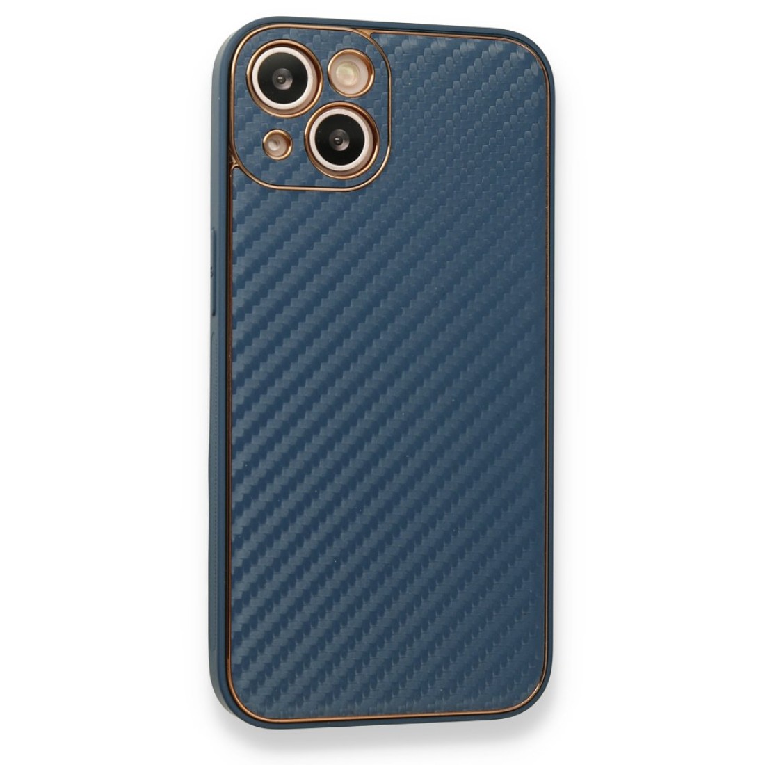 Apple iPhone 13 Kılıf Coco Karbon Silikon - Mavi