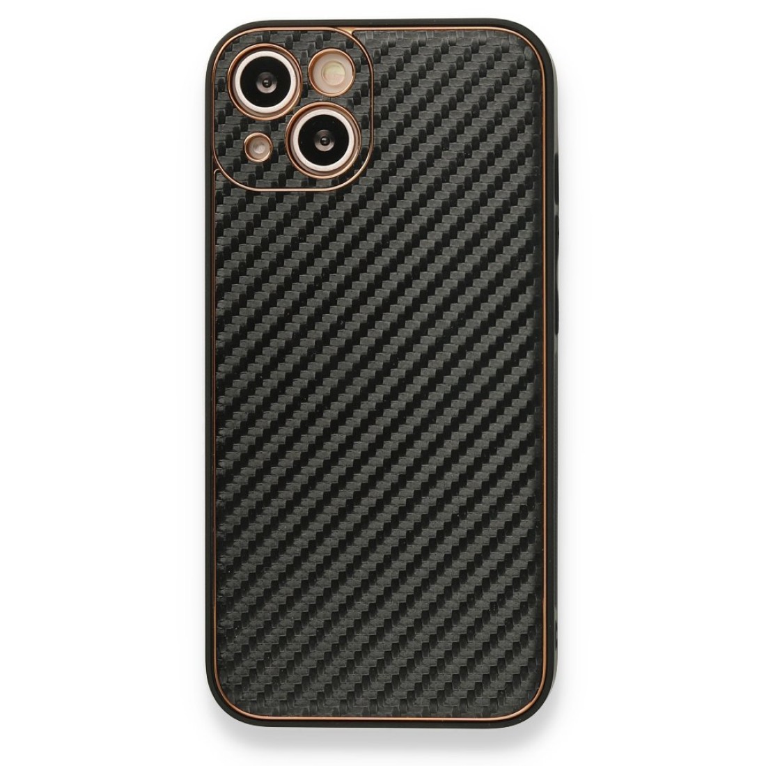 Apple iPhone 13 Kılıf Coco Karbon Silikon - Siyah