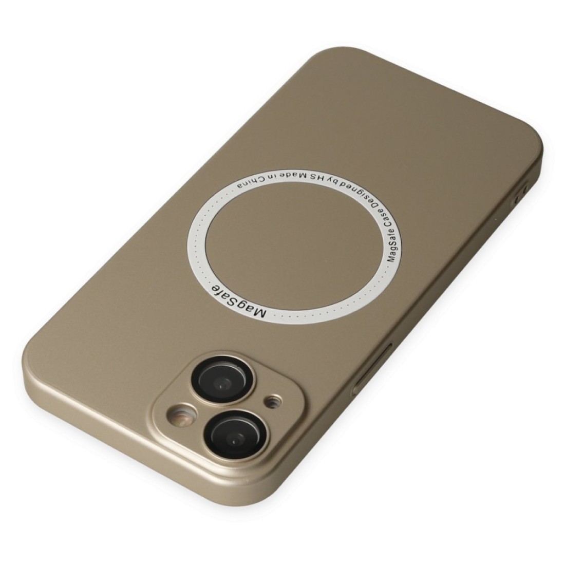 Apple iPhone 13 Kılıf Jack Magneticsafe Lens Silikon - Gold