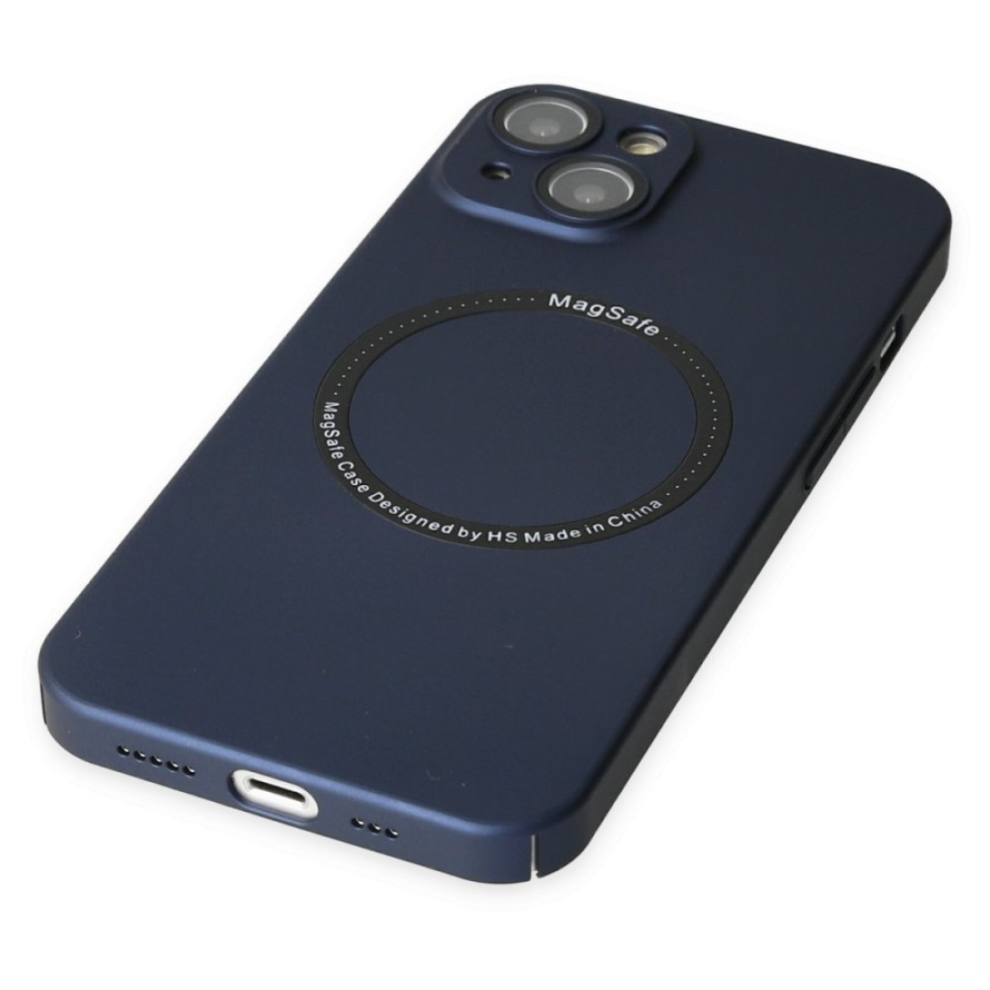 Apple iPhone 13 Kılıf Jack Magneticsafe Lens Silikon - Lacivert