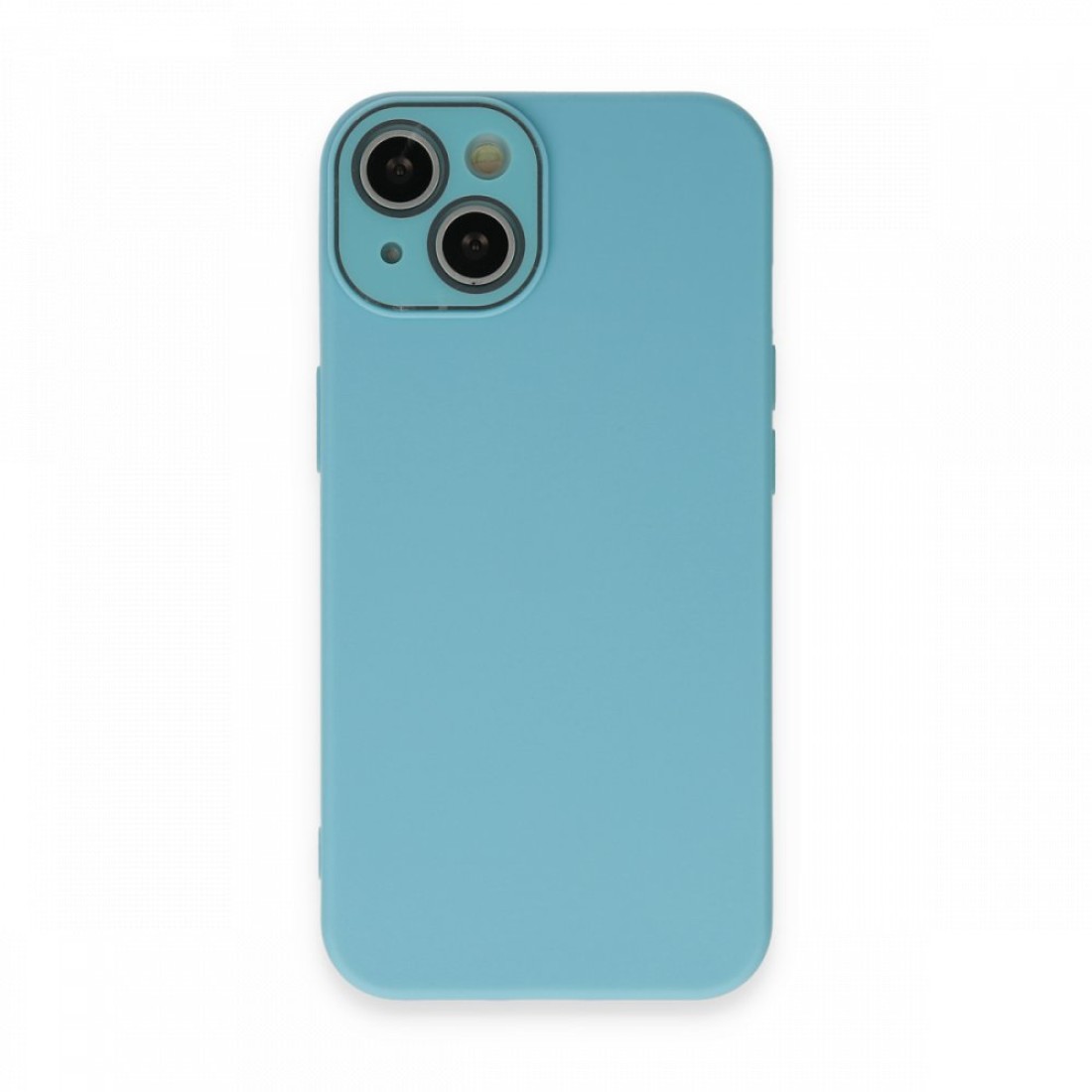 Apple iPhone 13 Kılıf Lansman Glass Kapak - Mavi