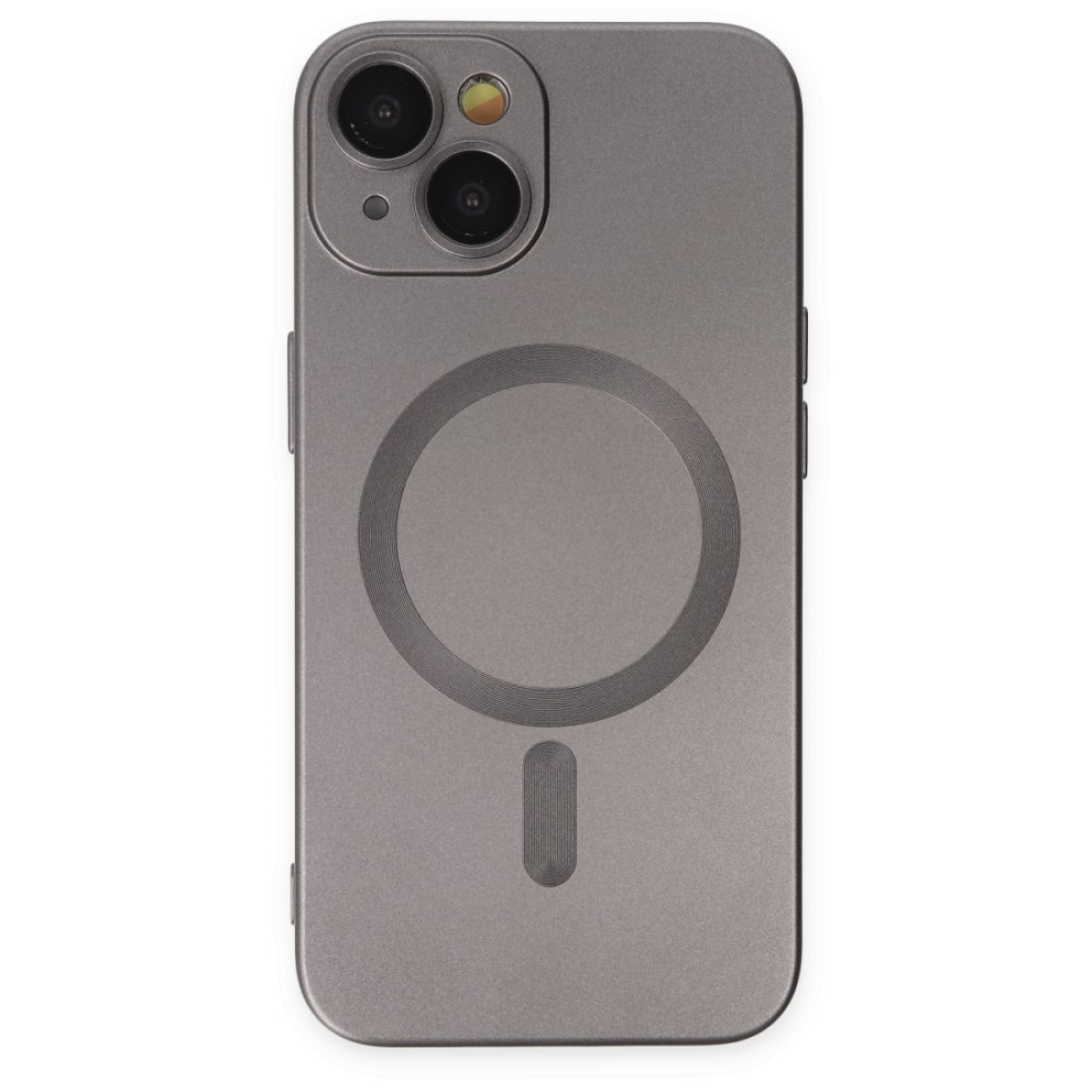 Apple iPhone 13 Kılıf Moshi Lens Magneticsafe Silikon - Füme