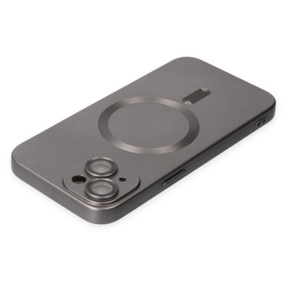 Apple iPhone 13 Kılıf Moshi Lens Magneticsafe Silikon - Füme