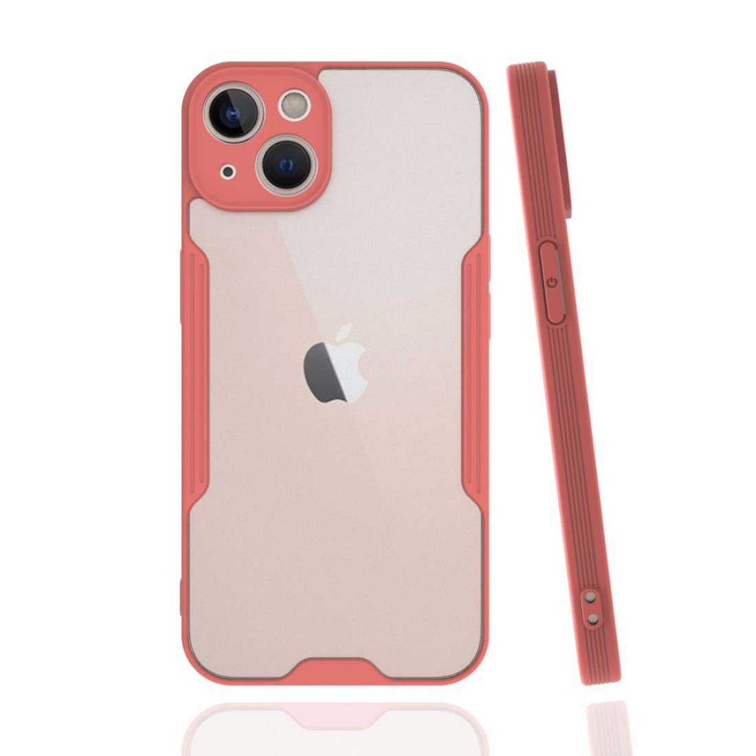 Apple iPhone 13 Kılıf Platin Silikon - Pembe