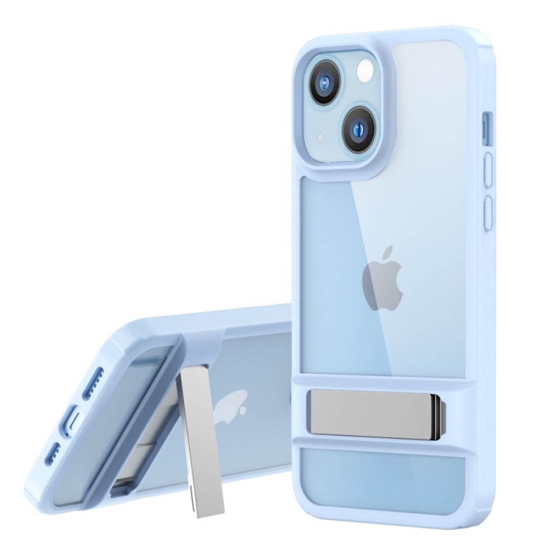 Apple iPhone 13 Kılıf Rolet Stand Kapak - Sierra Blue