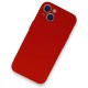 Apple iPhone 13 Mini Kılıf Nano içi Kadife  Silikon - Kırmızı