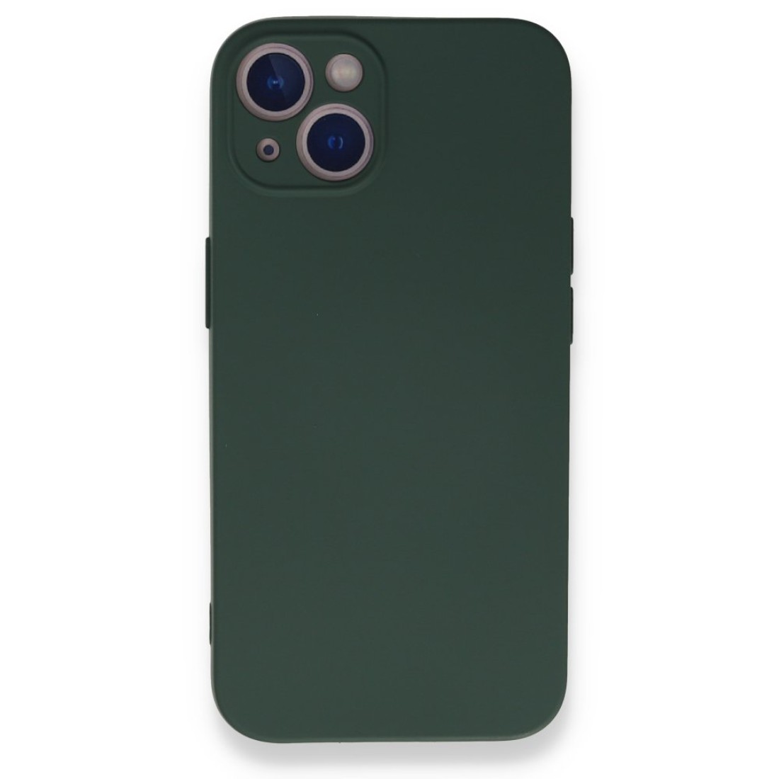 Apple iPhone 13 Mini Kılıf Nano içi Kadife  Silikon - Koyu Yeşil
