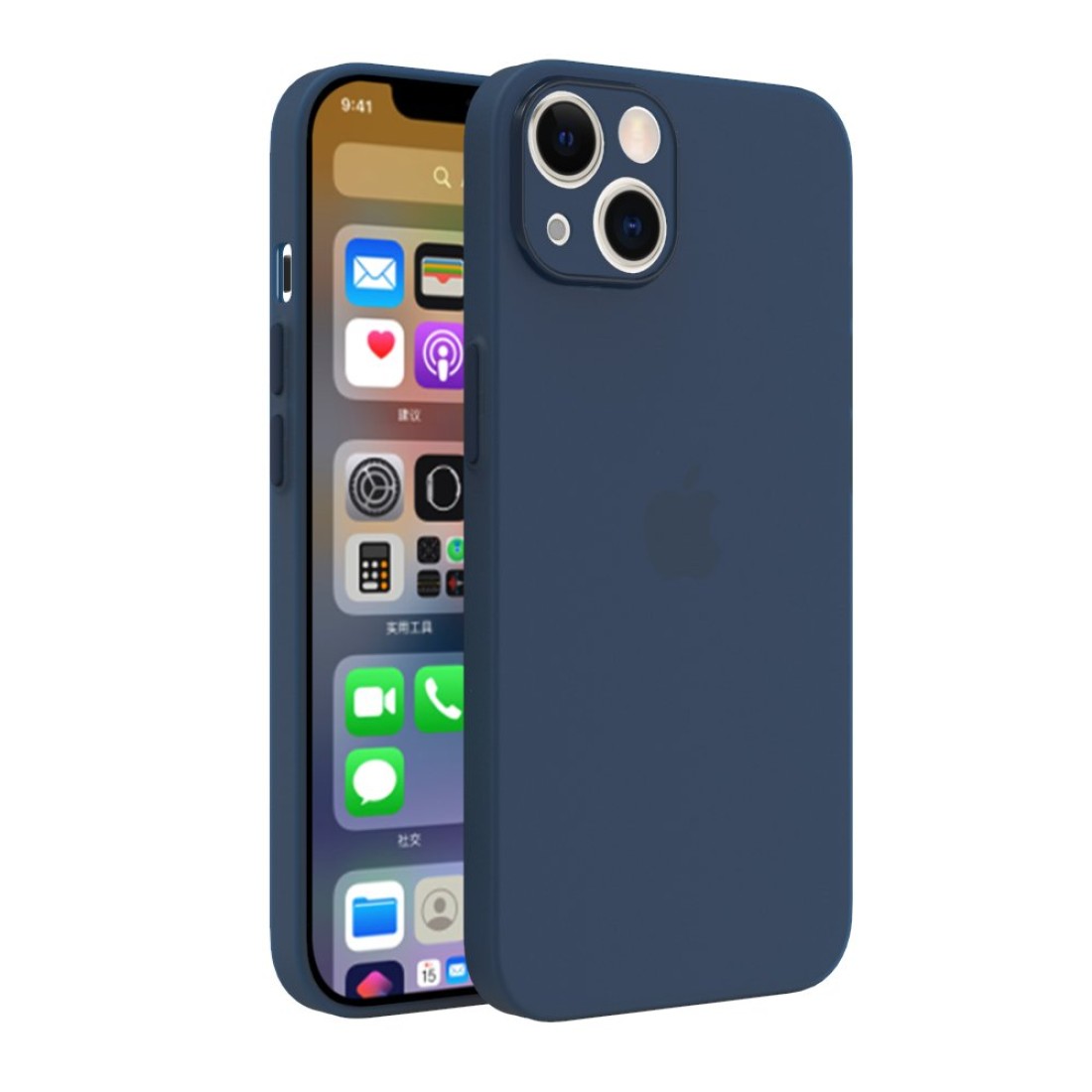 Apple iPhone 13 Mini Kılıf Puma Silikon - Mavi
