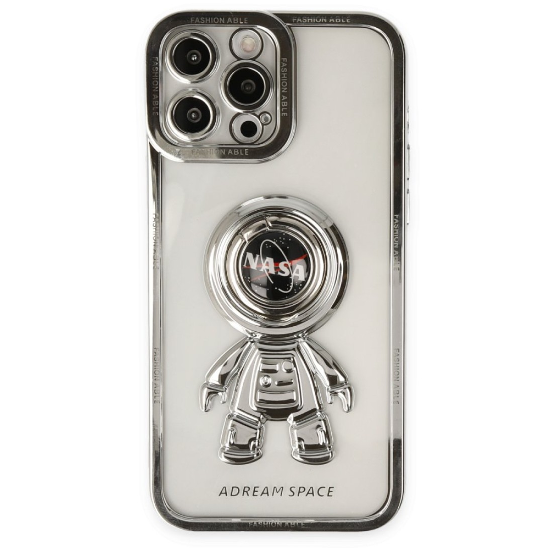 Apple iPhone 13 Pro Kılıf Astronot Silikon - Nasa Koyu