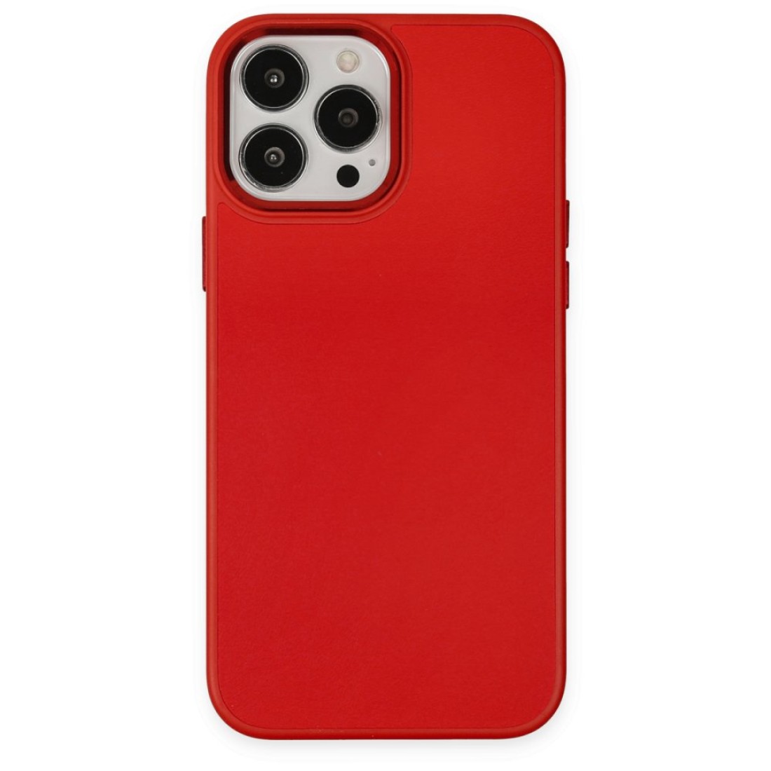 Apple iPhone 13 Pro Kılıf Asya Deri Silikon - Kırmızı
