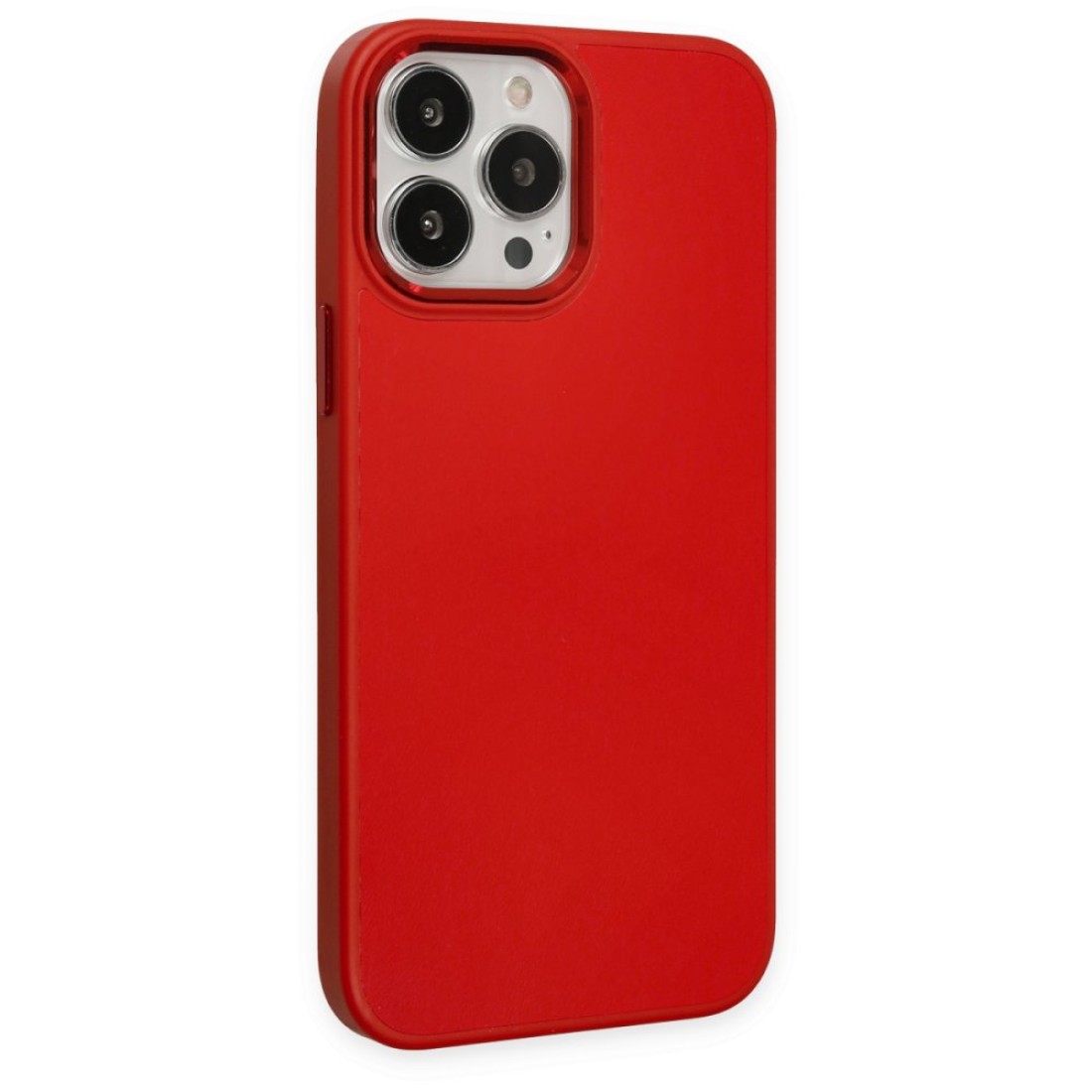 Apple iPhone 13 Pro Kılıf Asya Deri Silikon - Kırmızı