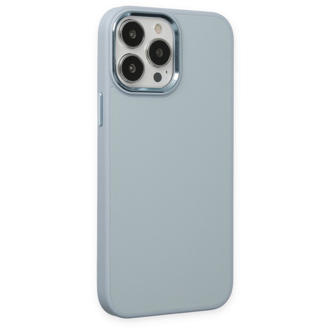 Apple iPhone 13 Pro Kılıf Asya Deri Silikon - Sierra Blue