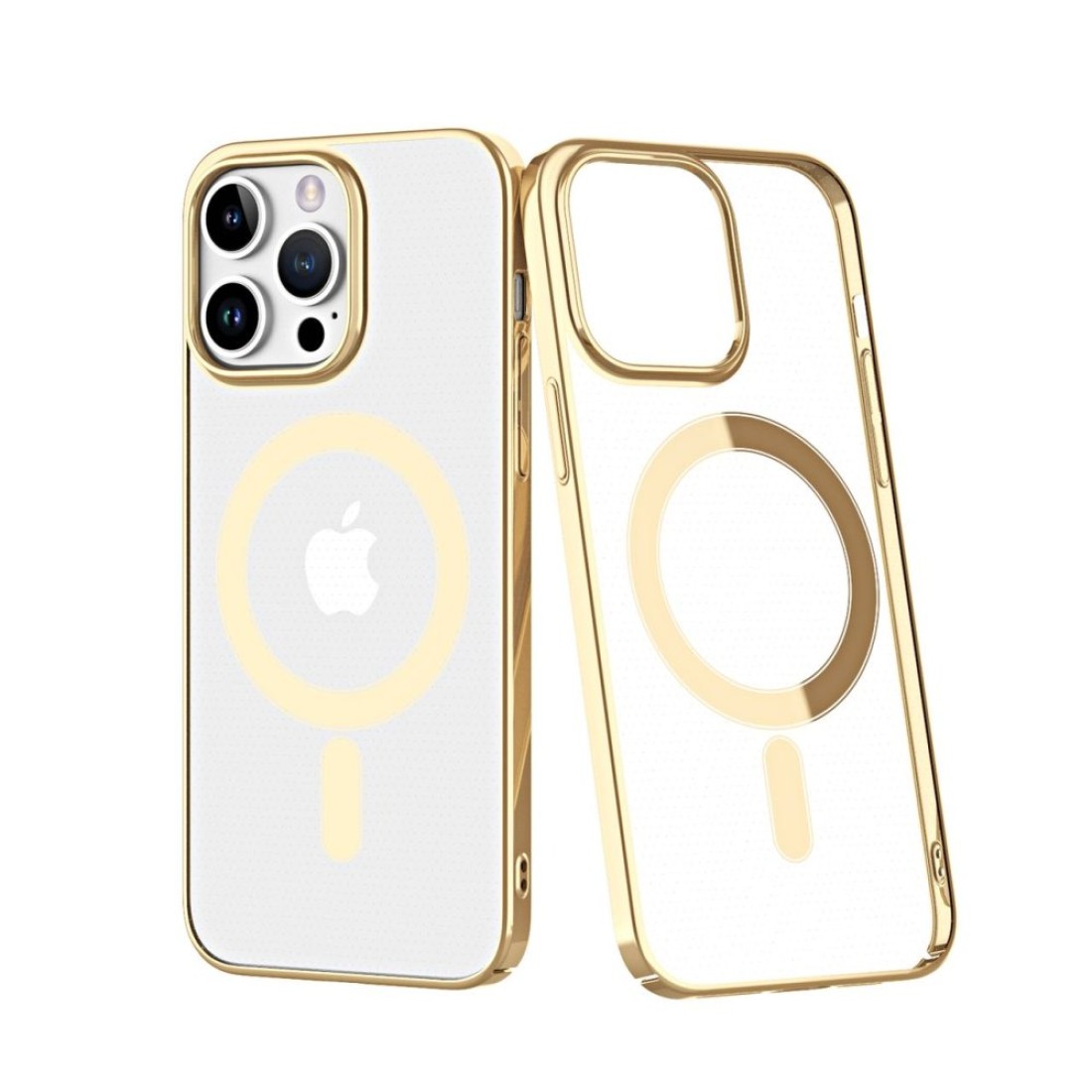 Apple iPhone 13 Pro Kılıf Element Magneticsafe Sert Kapak - Gold