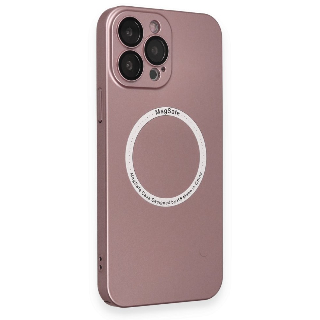 Apple iPhone 13 Pro Kılıf Jack Magneticsafe Lens Silikon - Rose Gold