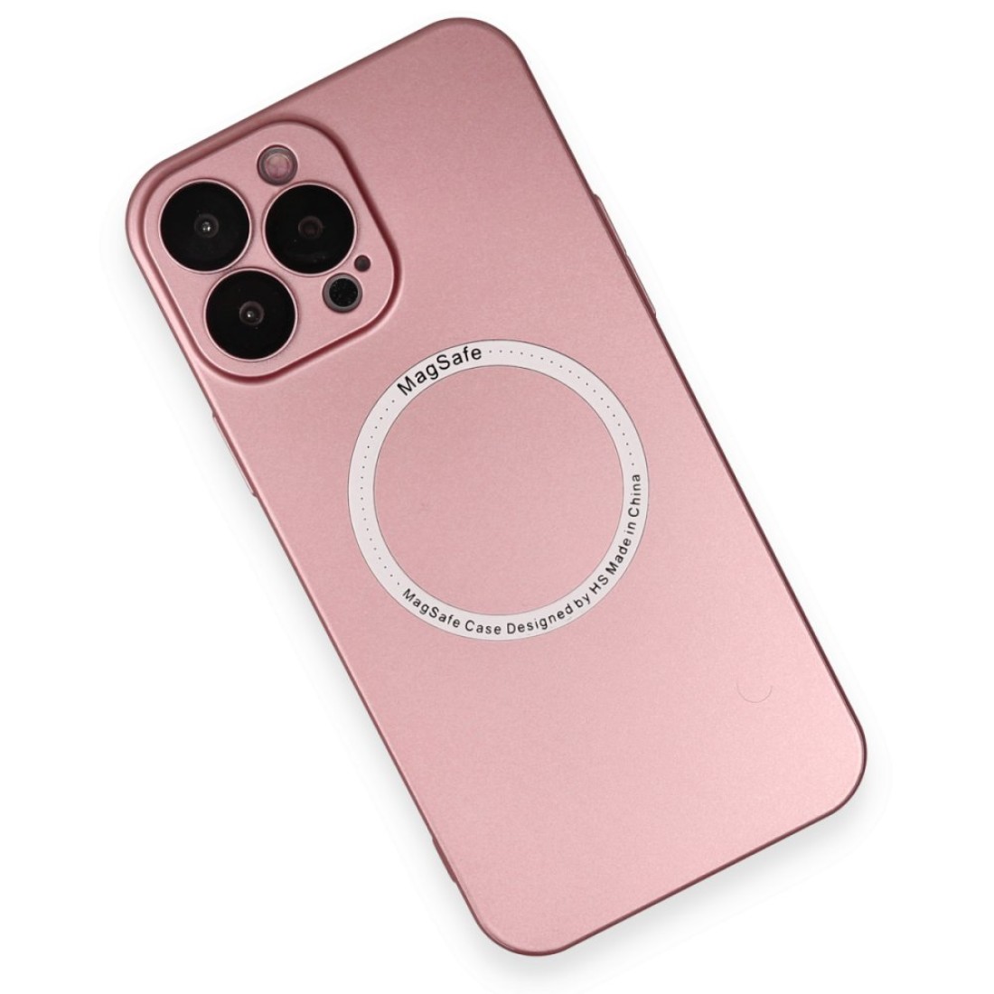 Apple iPhone 13 Pro Kılıf Jack Magneticsafe Lens Silikon - Rose Gold