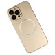 Apple iPhone 13 Pro Kılıf Jack Magneticsafe Lens Silikon - Gold