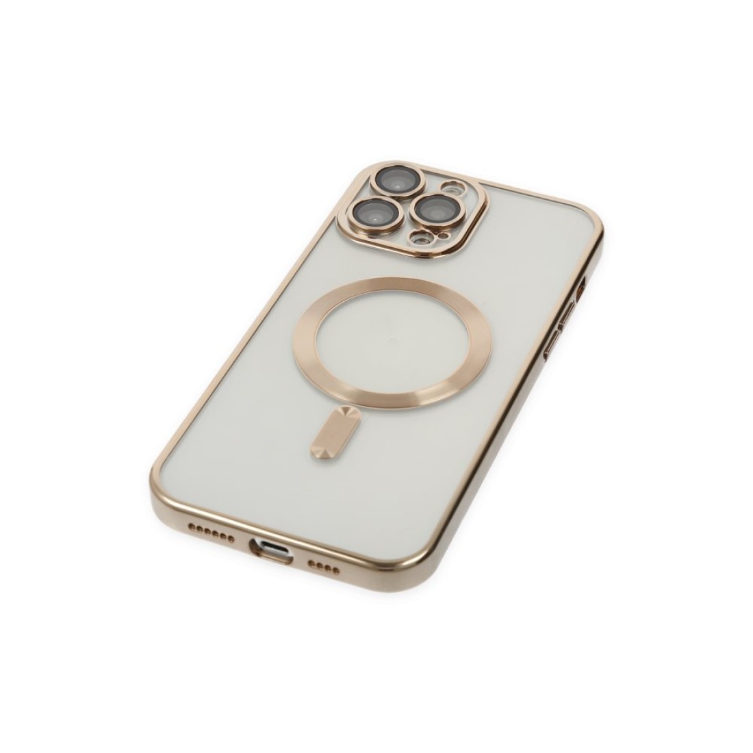 Apple iPhone 13 Pro Kılıf Kross Magneticsafe Kapak - Gold