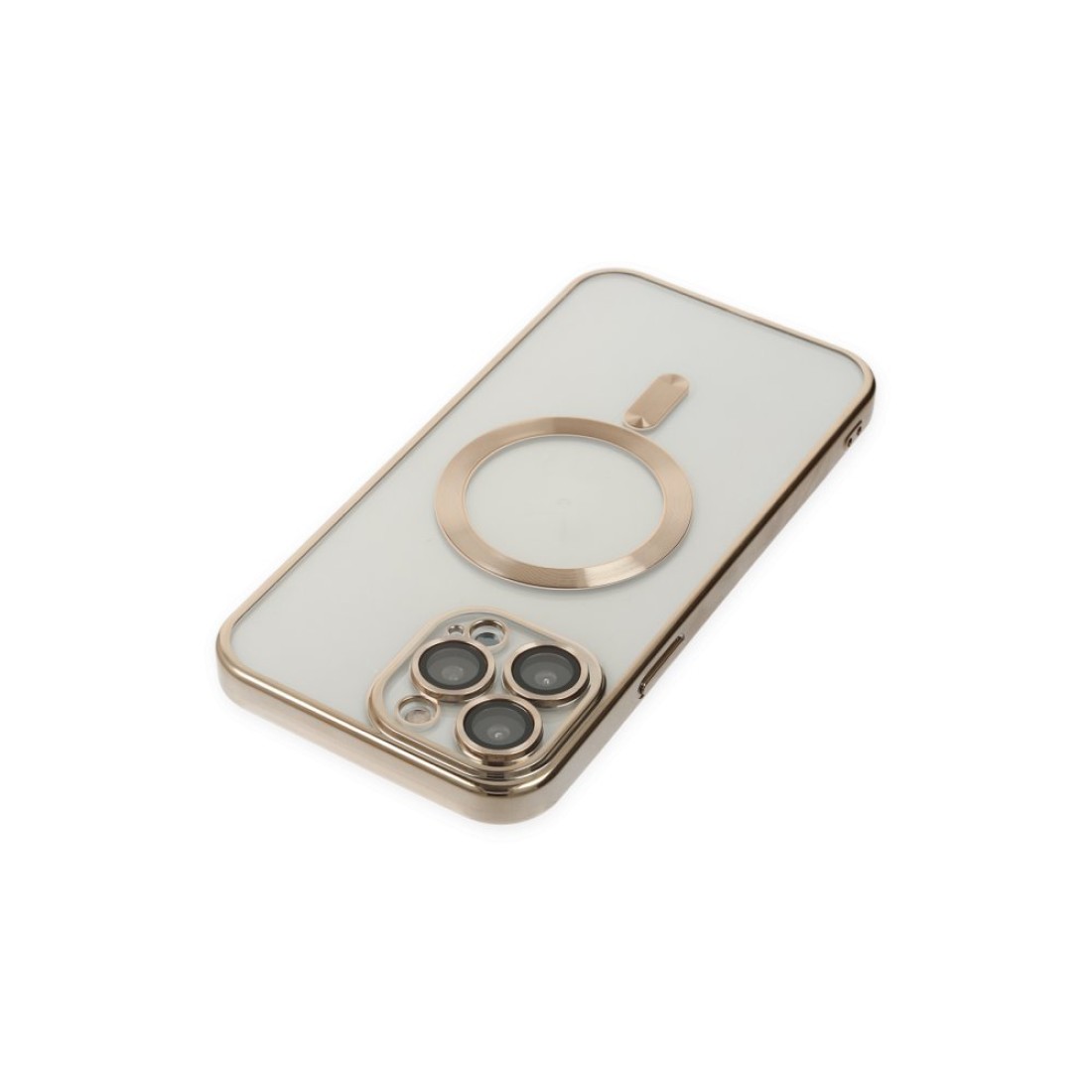 Apple iPhone 13 Pro Kılıf Kross Magneticsafe Kapak - Gold